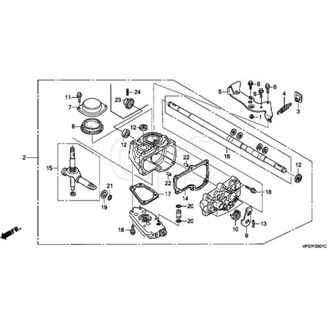 Honda HRD536K4 HXEH MZBL 8300001 Transmission Diagram GHS