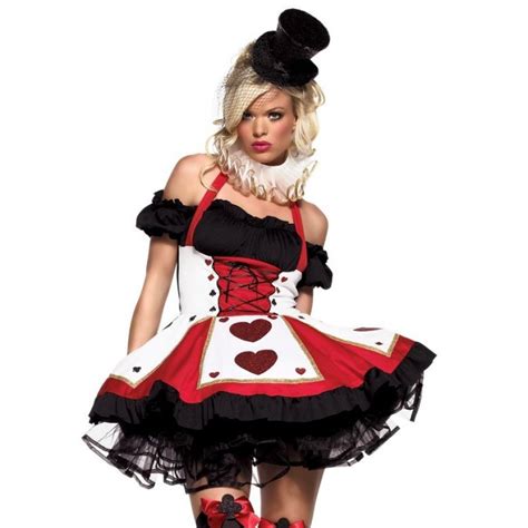 Pretty Playing Card Adult Queen Of Hearts Costume