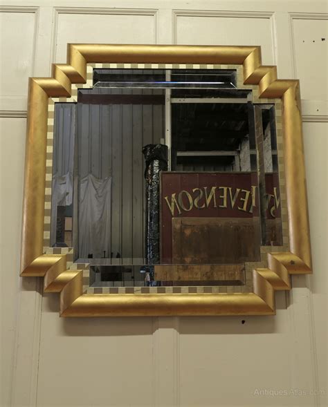 Antiques Atlas Large French Art Deco Odeon Style Gilt Mirror