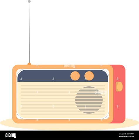 Orange Vintage Radio Stock Vector Images Alamy