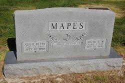 Ada M Berry Mapes M Morial Find A Grave