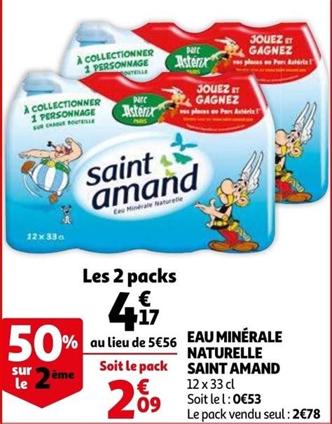 Promo Eau Min Rale Naturee Saint Amand Chez Auchan