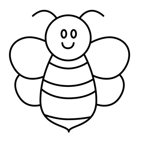 Dibujo De Abeja Para Colorear E Imprimir Dibujos Y Colores