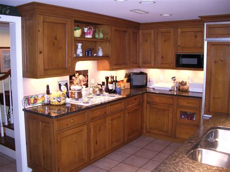 Knotty Pine Kitchen Cabinets Painted Like This Color For The Knotty