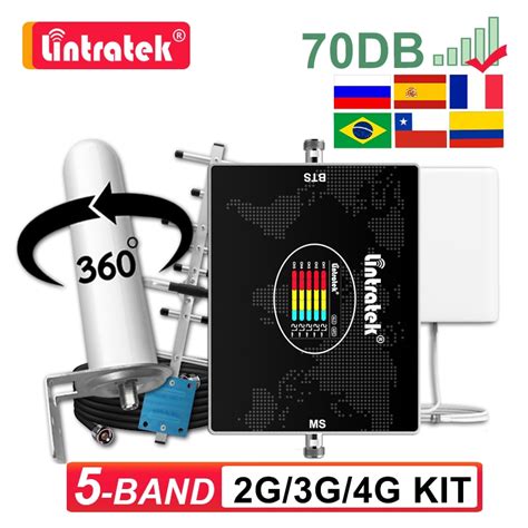 Linratek 5 Banda Amplificador De Celular GSM Repetidor 2G 3G B20 4G LTE