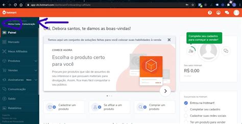 Como Criar Uma Conta Na Hotmart D Bora Santos Social Media