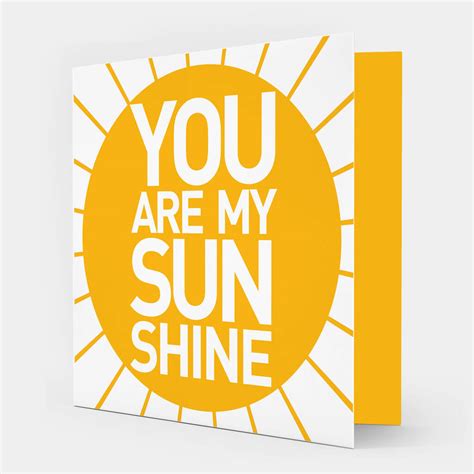 Printable You Are My Sunshine