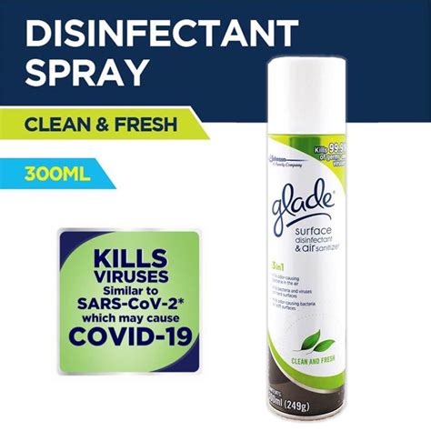 Glade Surface Disinfectant Spray Air Sanitizer Spray Ml Beauty