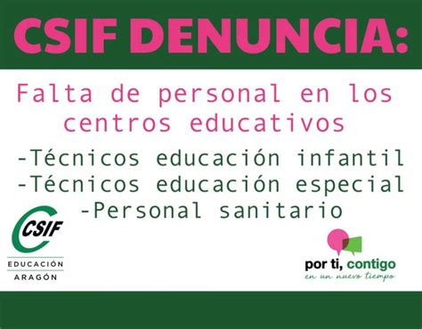 CSIF Csif Denuncia Falta De Personal Nota De Prensa