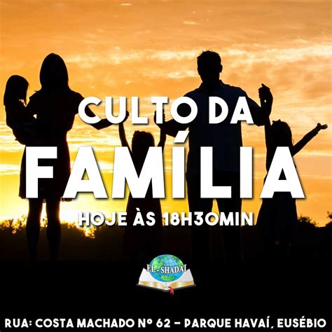 Cartaz Culto Da Familia