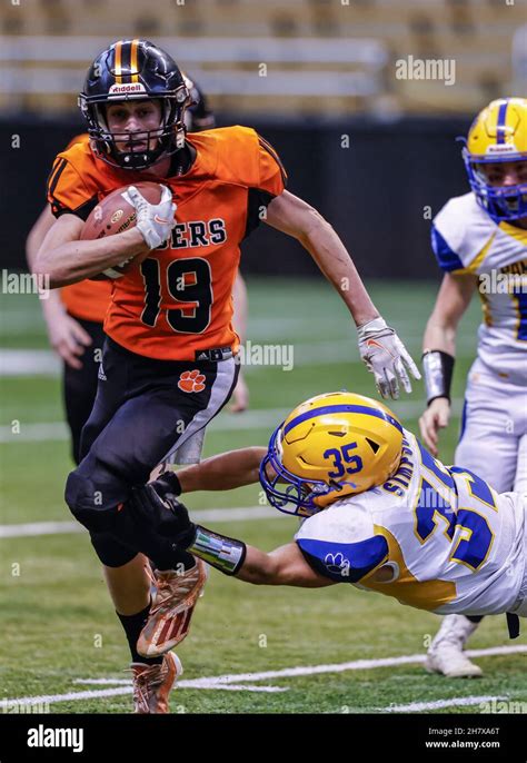 Football Action with Carey vs Kendrick High School at the Idaho State Football Championship in ...