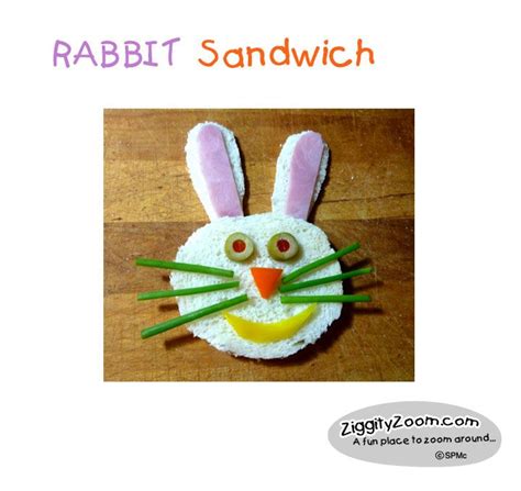 Cute Rabbit Sandwich For Kids Lunch Easter Fun Food Kids Party