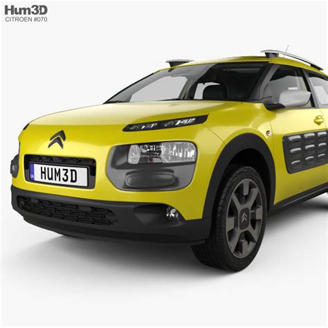 Citroen C4 Cactus 带内饰 2015 3d模型 车辆 On Hum3d