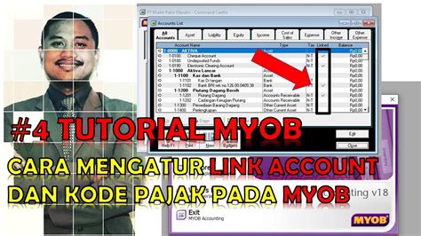 4 Tutorial MYOB Cara Mengatur Link Account Dan Kode Pajak Pada MYOB