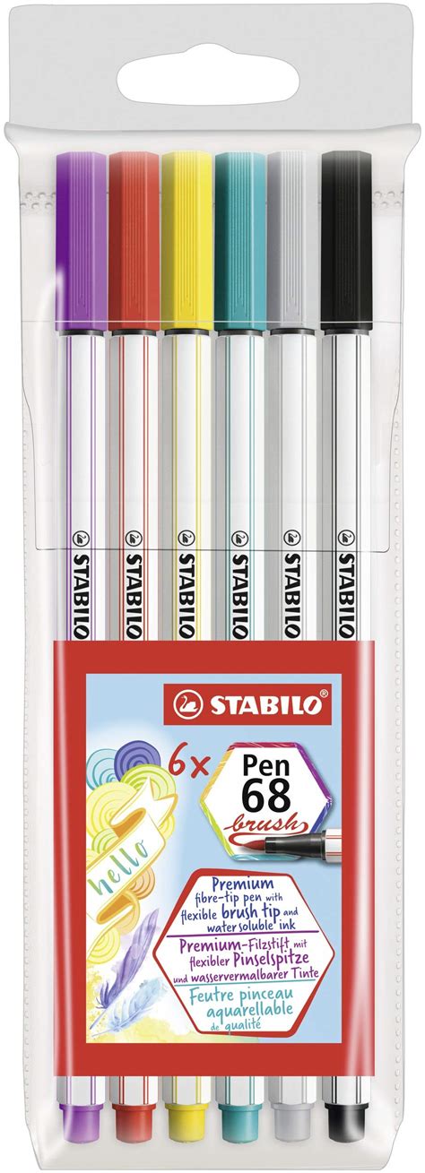 Stabilo Pen Brush X Estuche Unidades Paperstop