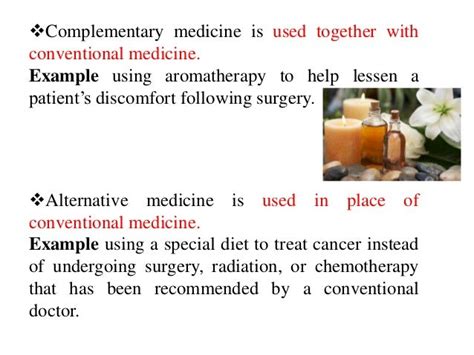 Alternative And Complimentary Med