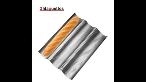 Plaque de Cuisson pour les Baguettes Moule Anti adhésif YouTube