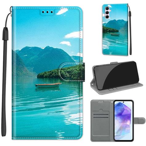 Coque Pour Samsung Galaxy A Etui Flip Folio En Cuir Pu Avec