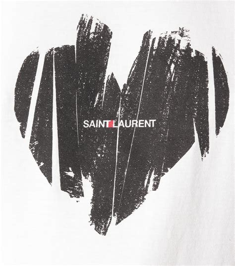 Saint Laurent - Logo cotton T-shirt Saint Laurent