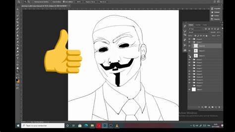 How To Draw Mask Anonymous Hacker Easy Draw Tutorial YouTube