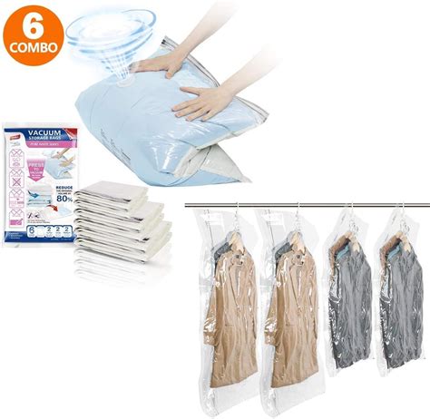 Hanging Vacuum Space Saver Bags For Clothes Vacuum Seal Storage Bag Clear Bags For