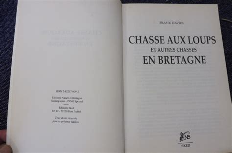 Chasse Aux Loups Et Autres Chasses En Bretagne Par Davies Frank