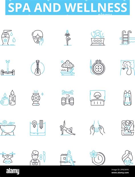 Spa And Wellness Vector Line Icons Set Spa Wellness Relaxation Beauty Therapy Massage Hot