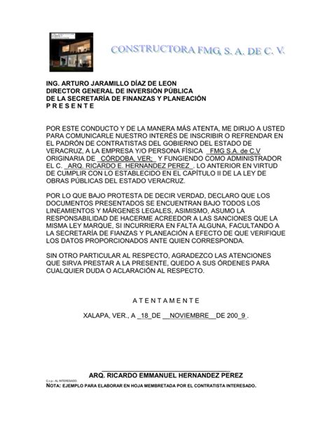 9 Padron De Contratistas Para El Estado De Veracruz