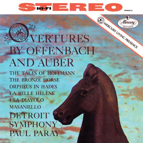 Overtures By Offenbach Auber Paul Paray The Mercury Masters II