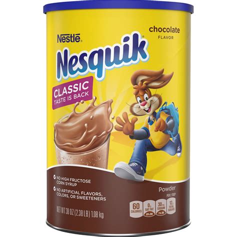 NESQUIK Chocolate Powder 38 Oz Canister Coffee Superlo Foods