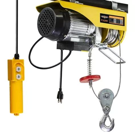 Polipasto Electrico Cable M Winch Carga Kg Color Amarillo