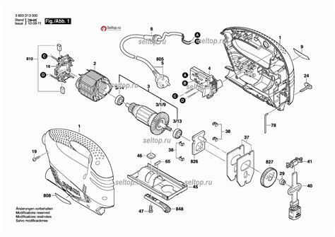 Запчасти для лобзика Bosch PST 650 (3603D13000) | купить в Москве в ...