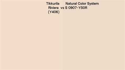 Tikkurila Riviera Y406 Vs Natural Color System S 0907 Y50R Side By