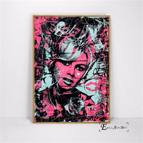 Brigitte Bardot Pop Art Canvas Poster For Living Room Home Decor