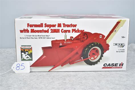 Sold Price Ertl Farmall Super M Tractor W Mounted Mh Corn Picker