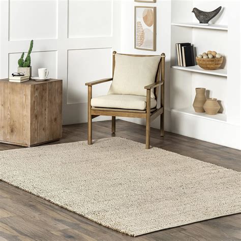 Amazon NuLOOM Elfriede Farmhouse Jute Blend Area Rug 4x6 Natural