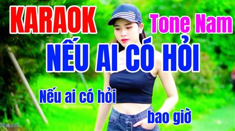 Karaoke N U I C H I Tone Nam Beat Tinhtranorgan Neuaicohoi Karaoke