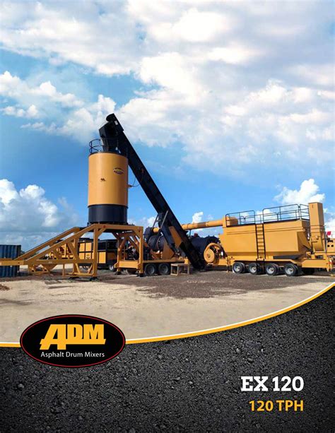 Ex Series Asphalt Plants — Adm Asphalt Drum Mixers