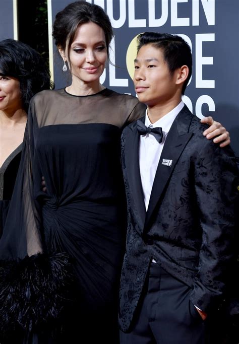 Angelina Jolie And Son Pax At The 2018 Golden Globes Popsugar