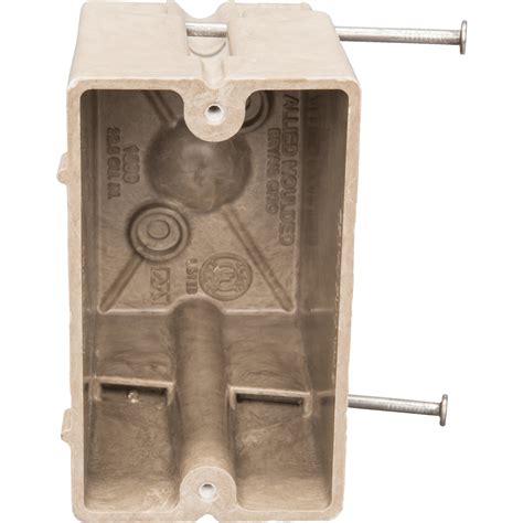 Allied Moulded N Single Gang Electrical Box For Use With