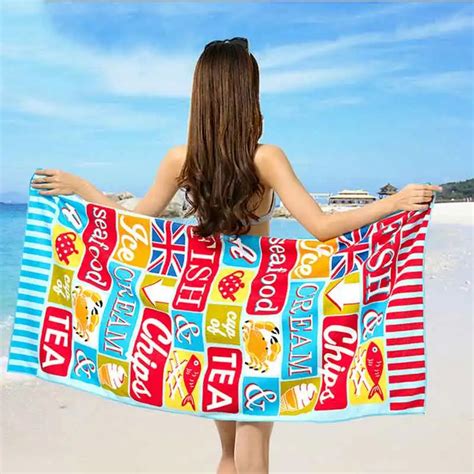 150x70cm Large Microfiber Fabric Absorbent Soft Beach Towel Summer