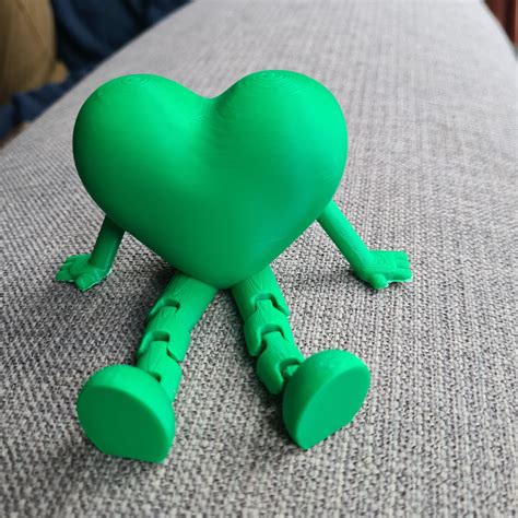 3D Flexible Heart STL File, Gift for Girlfriend, 3D Print File, 3D