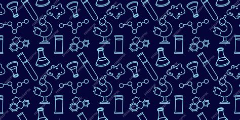 Premium Vector Science Is A Seamless Background Doodle Illustration