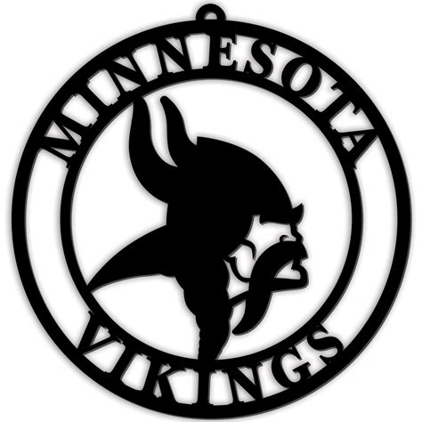 Minnesota Vikings Silhouette Logo Cutout Door Hanger Sports Unlimited