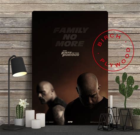 Fast And Furious 8 The Fate Of Furious Poster On Wood Vin Diesel