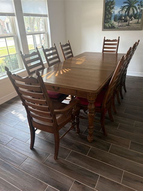 Dining Room Table And Eight Chairs By Keller, Culpepper County. for
