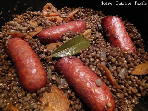 Saucisses Aux Lentilles Notre Cuisine Facile