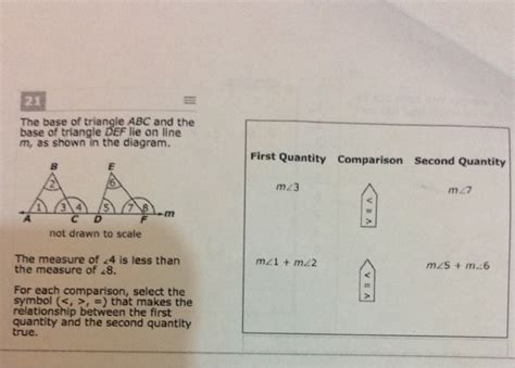 Solved The base of triangle ABC and the base of triangle DEF | Chegg.com