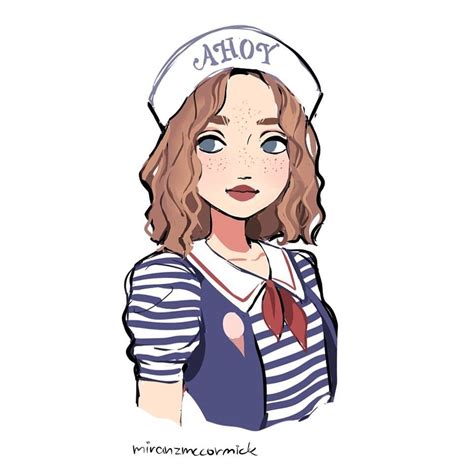 Stranger Things Robin By Bársony Csenge Miranzzmccormick Maya Hawke Scoops Ahoy Ice Cream