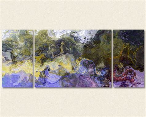 Large Triptych Abstract Art Canvas Print 30x72 to 40x90 - Etsy